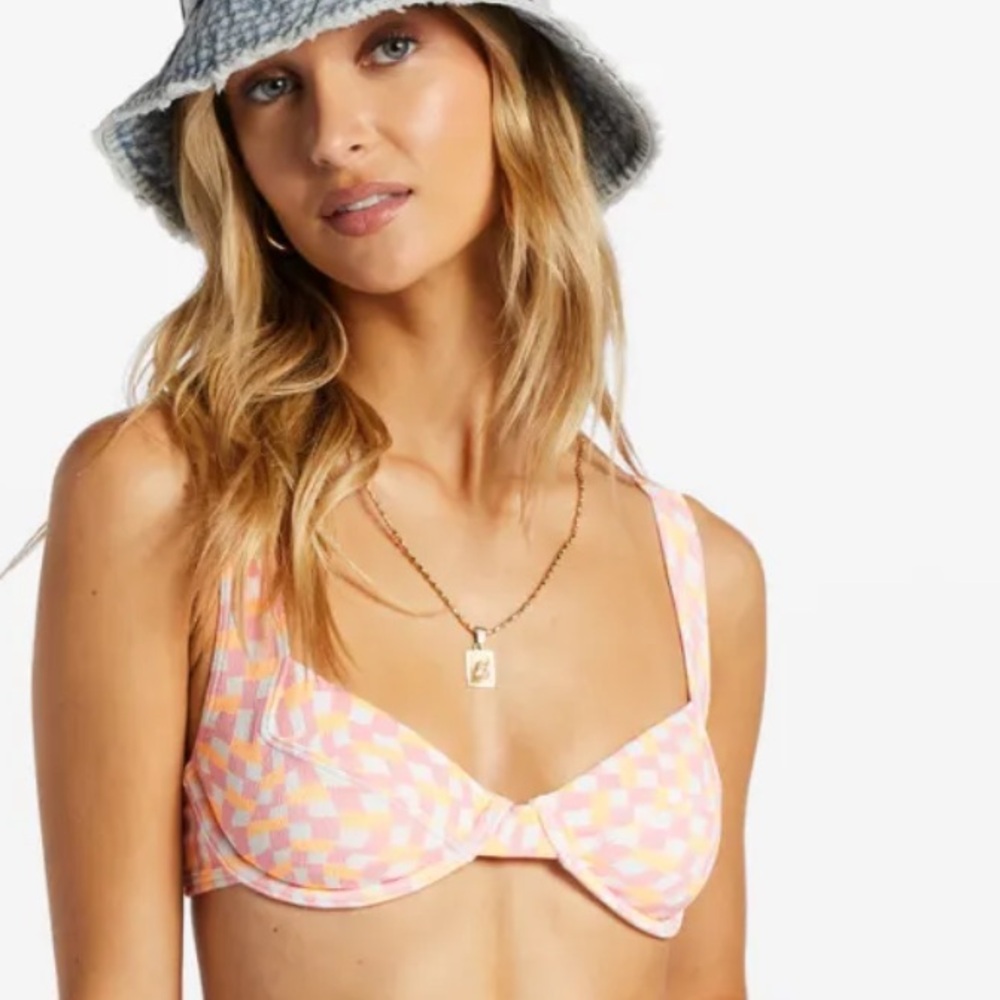 Billabong Island Song Tyler Underwire Bikini Swim Top Large